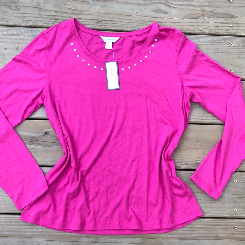Christopher & Banks Long sleeve Shirt NWT SZ LARGE